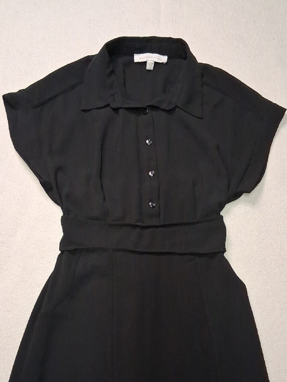 Monteau Black Shirtwaist Midi Dress - Picture 3 of 9